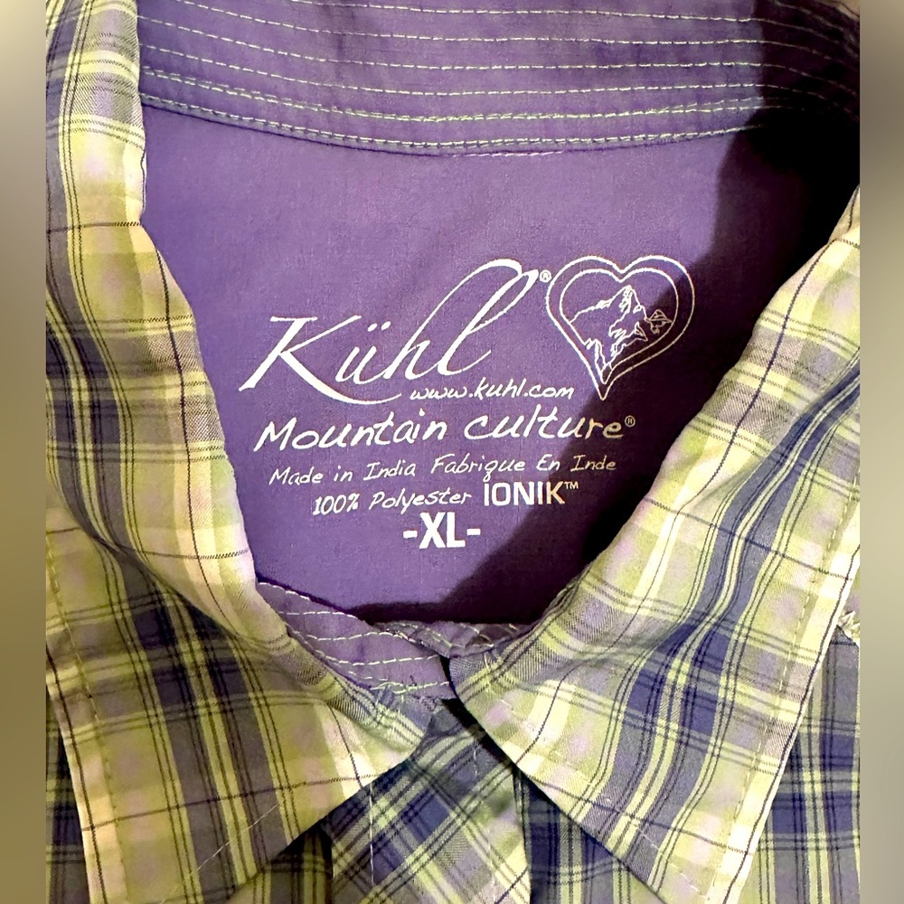 NWOT: Kuhl Pearl Button-Downs - Checkered - Size: X-Large - Picture 5 of 6